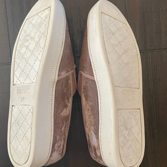 Badgley Mischka Women's Embellished Velvet Slip-On Shoes - Brown - Picture 4 of 4